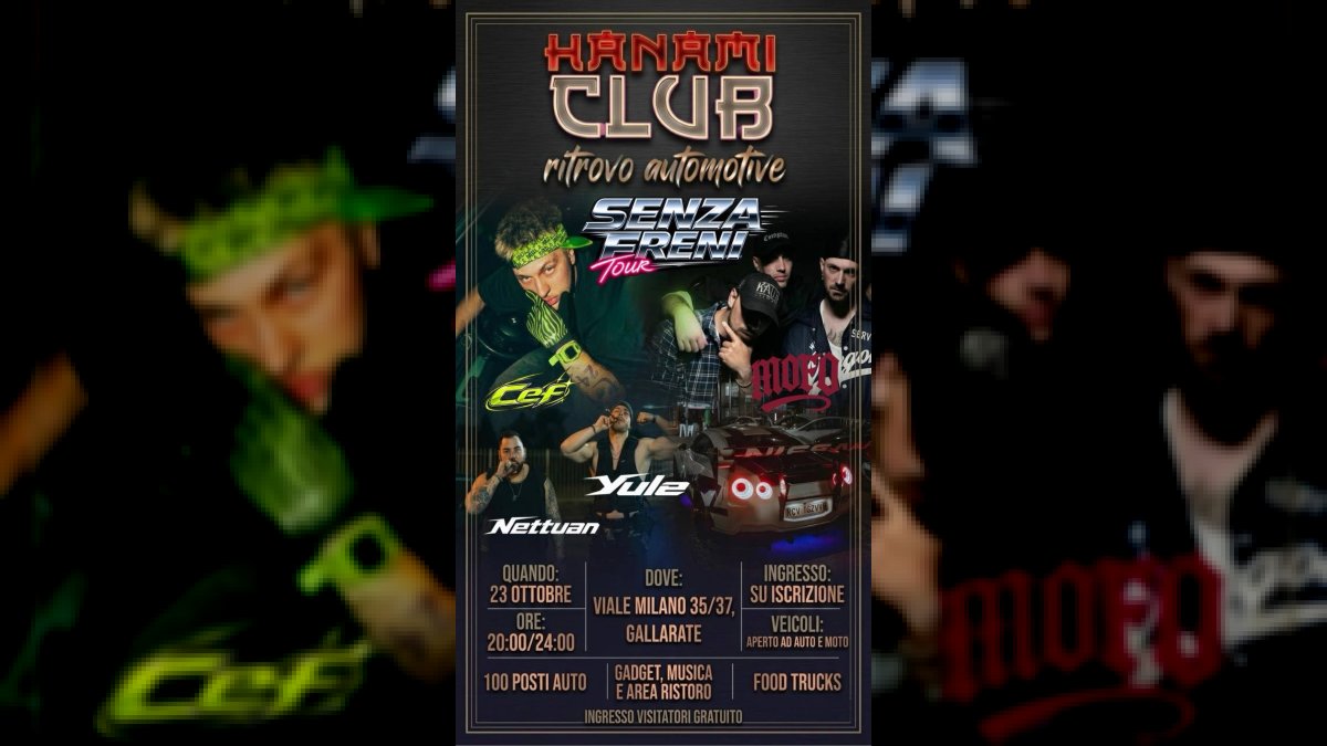 Hanami Club - Raduno Auto Sportive e Tu… - 23 Ott 2026, Gallarate (VA)