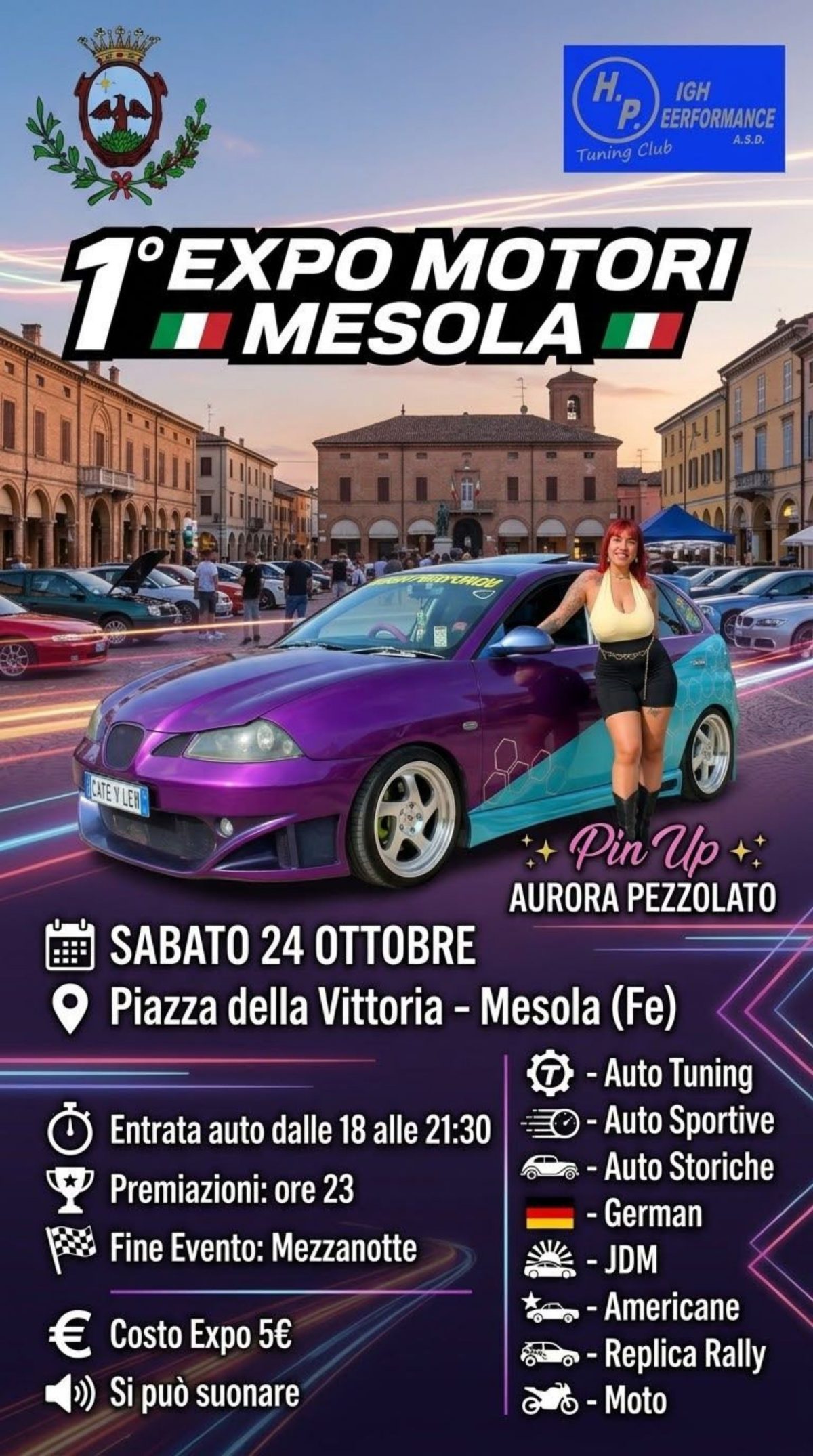 1° Expo Motori Mesola - Raduno Statico a Mesola (FE) il sabato 24 ottobre 2026