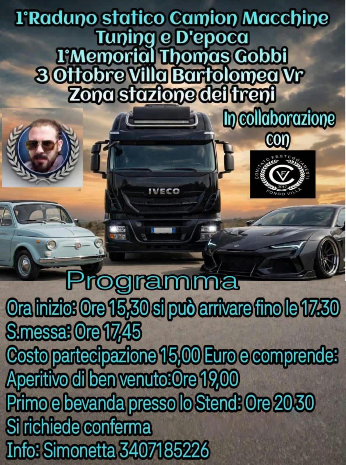 1° Raduno statico Camion Macchine Tuning e D'epoca - 1° Memorial Thomas Gobbi