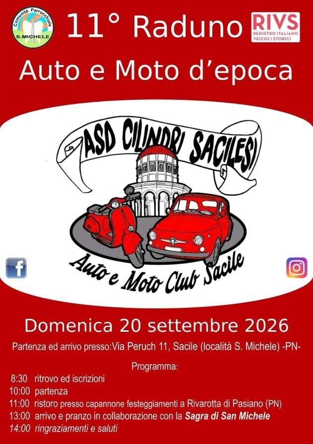 11° Raduno Auto e Moto d'Epoca - Cilindri Sacilesi - Sacile
