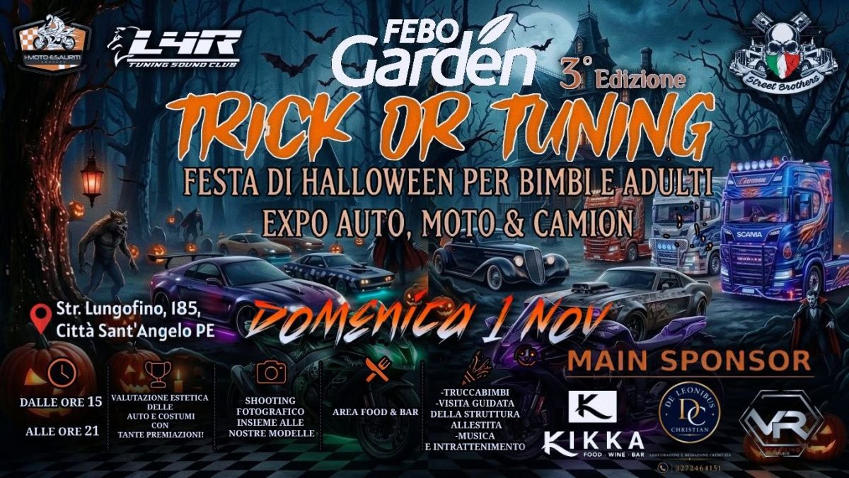 3° Trick Or Tuning - Raduno Statico a Città Sant'Angelo (PE) il domenica 1 novembre 2026