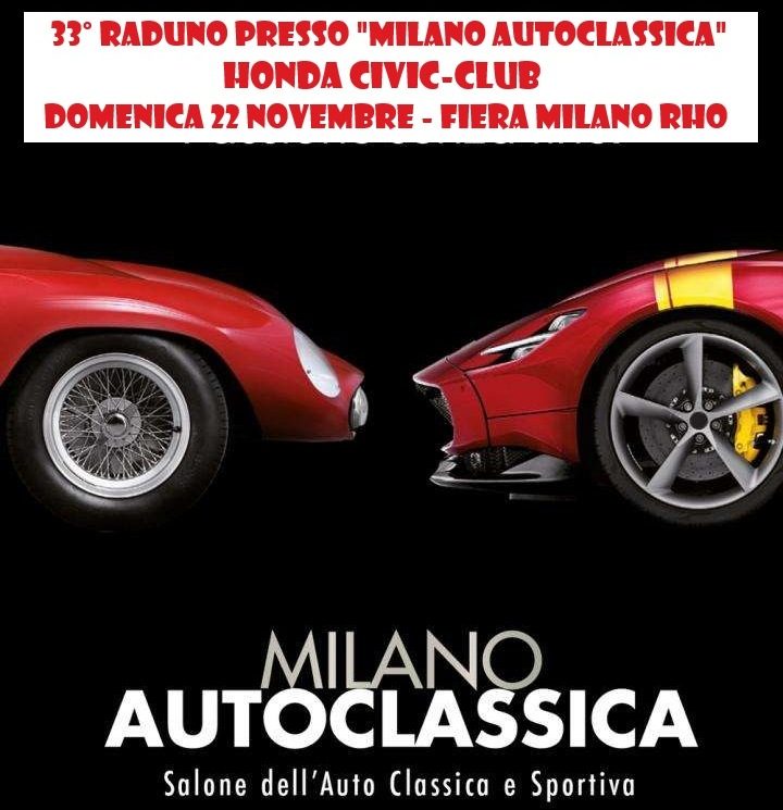 33° Raduno Honda Civic Club presso Milano AutoClassica