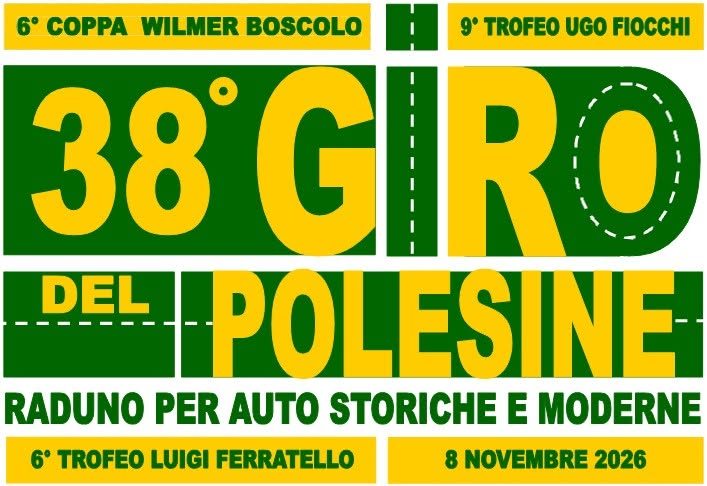 38° Giro Del Polesine - Raduno Dinamico a Rovigo (RO) il sabato 7 novembre 2026