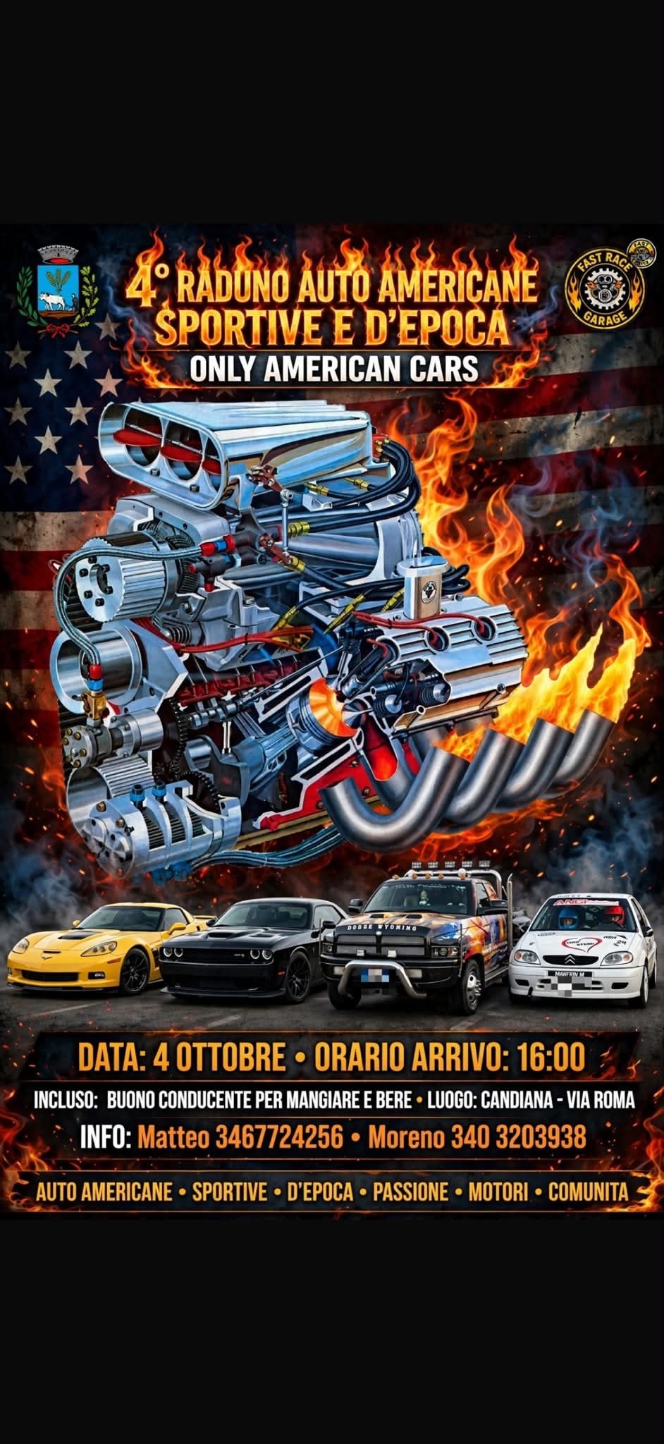 4° Raduno Auto Americane Sportive e d'Epoca
