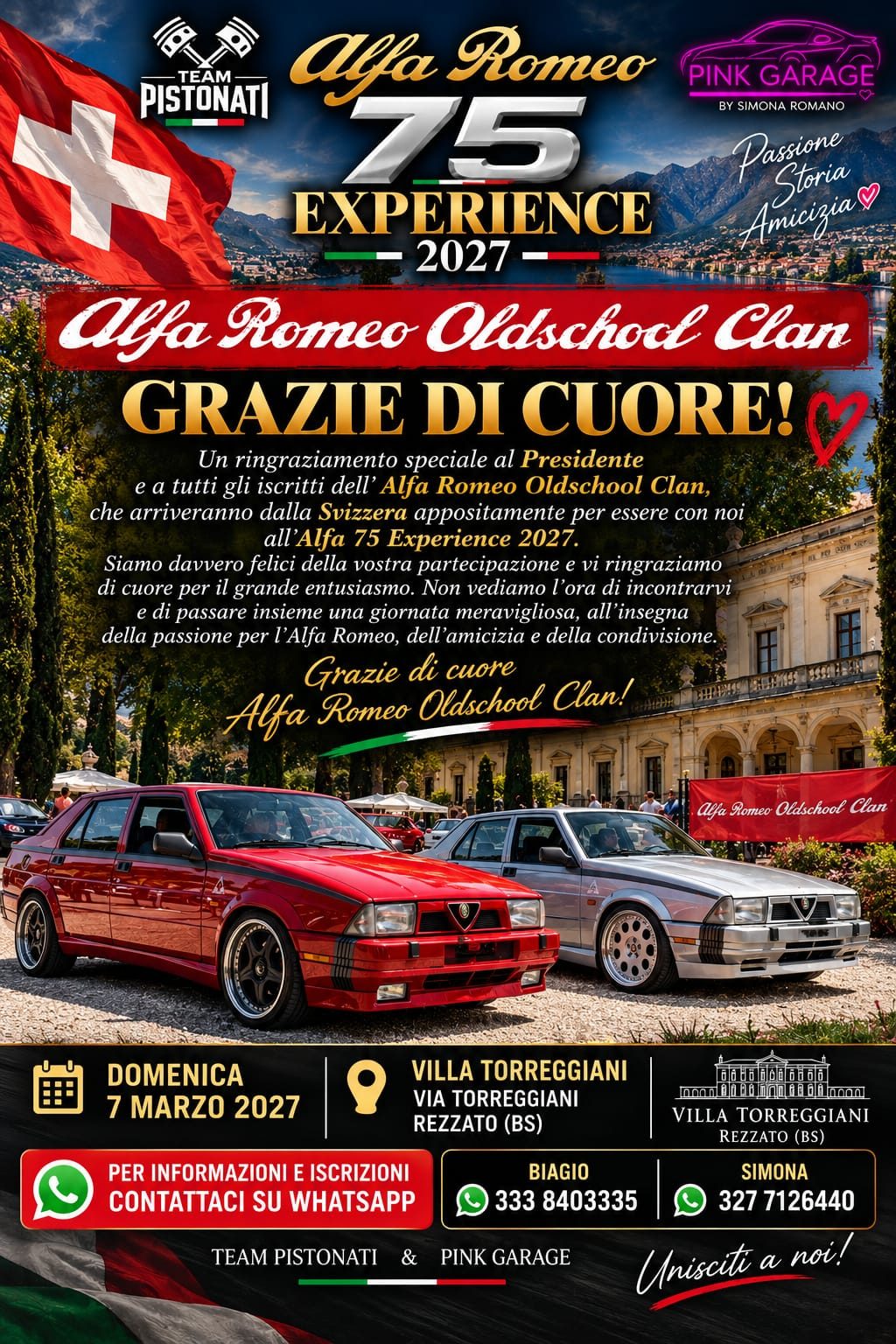 Alfa 75 Experience - Raduno Statico a Rezzato (BS) il domenica 7 marzo 2027 - foto 2