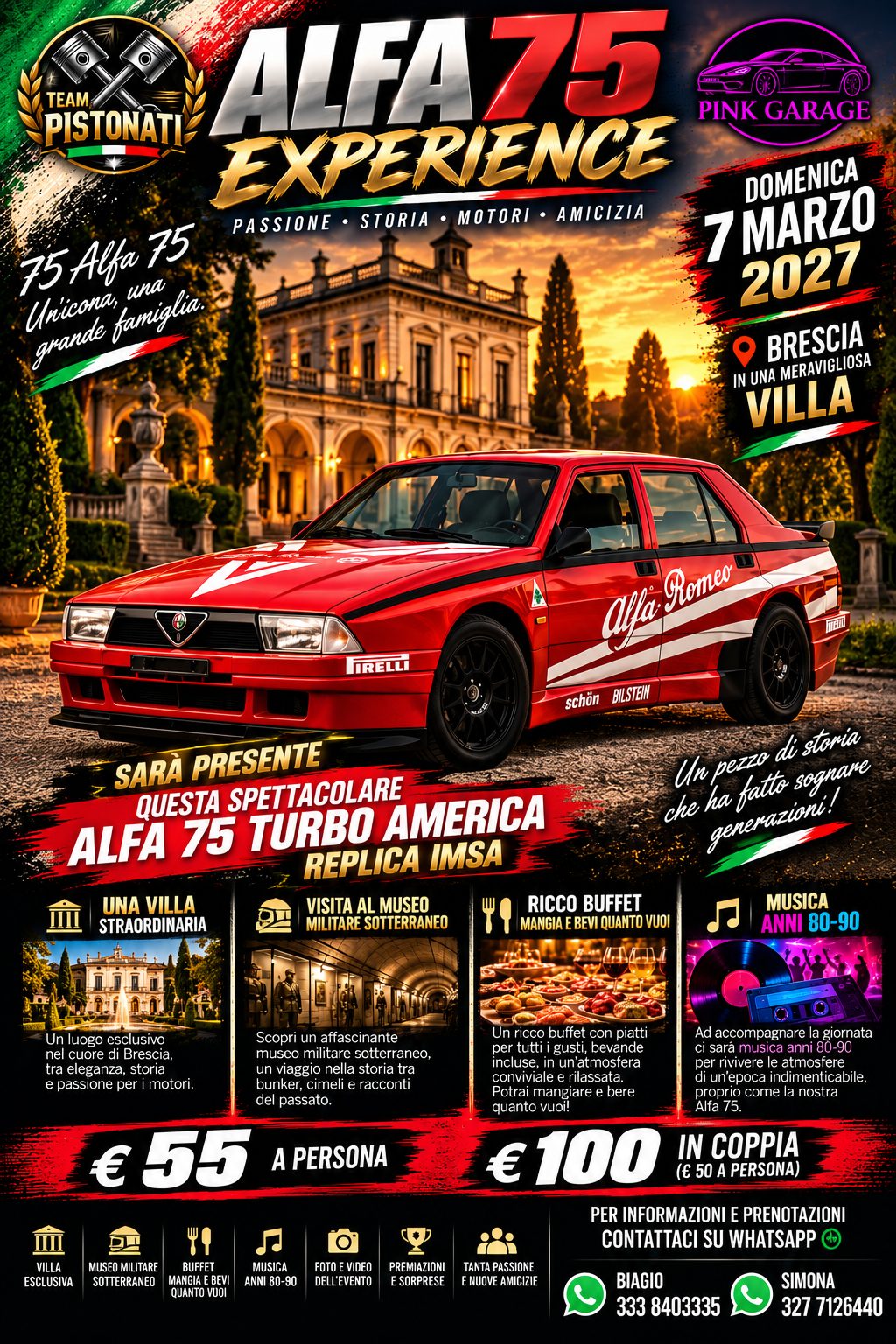 Alfa 75 Experience - Raduno Statico a Rezzato (BS) il domenica 7 marzo 2027