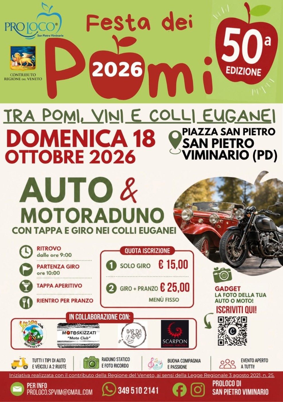 Auto & Motoraduno Festa dei Pomi - Tra Pomi, Vini e Colli Euganei