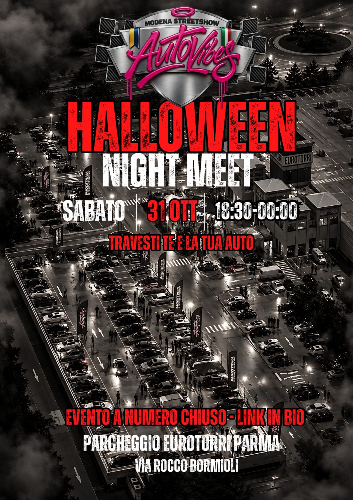 AutoVibes Halloween Night Meet - Parma - Raduno Statico a Parma (PR) il sabato 31 ottobre 2026