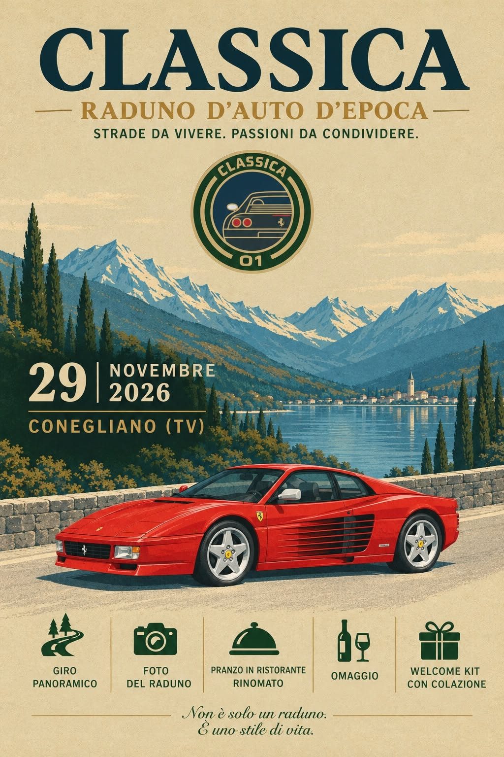 Raduno "CLASSICA" - Raduno Dinamico a Conegliano (TV) il domenica 29 novembre 2026