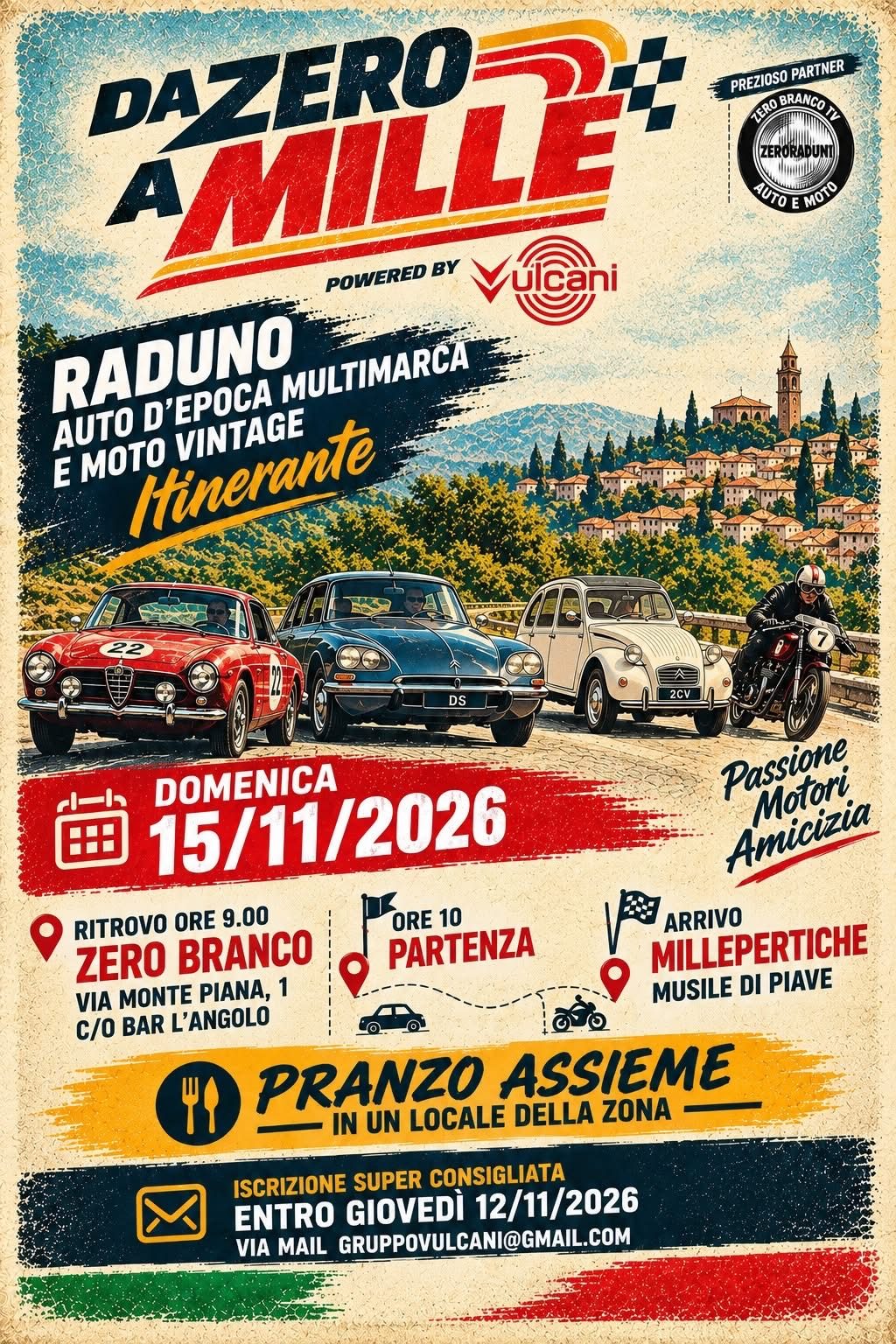 Da Zero a Mille - Raduno Dinamico a Zero Branco (TV) il domenica 15 novembre 2026