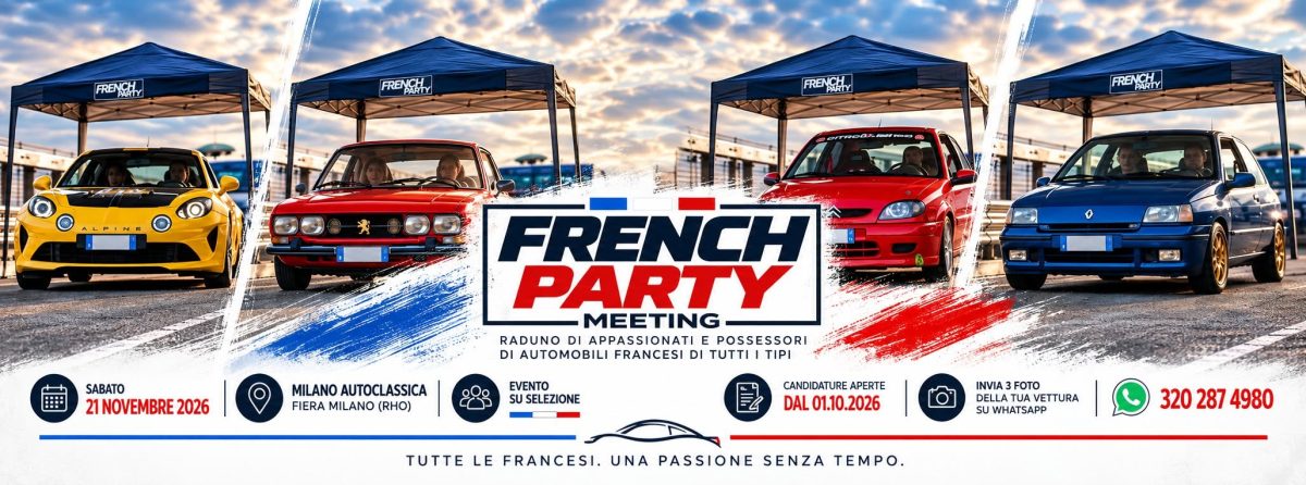 French Party Meeting - Raduno Statico a Rho (MI) il sabato 21 novembre 2026
