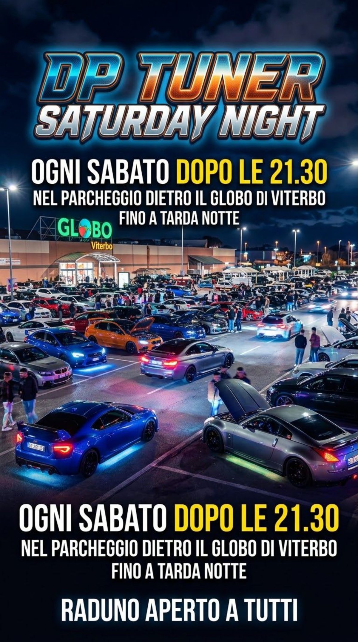 Globo Viterbo Saturday Night Car Meet & Racer