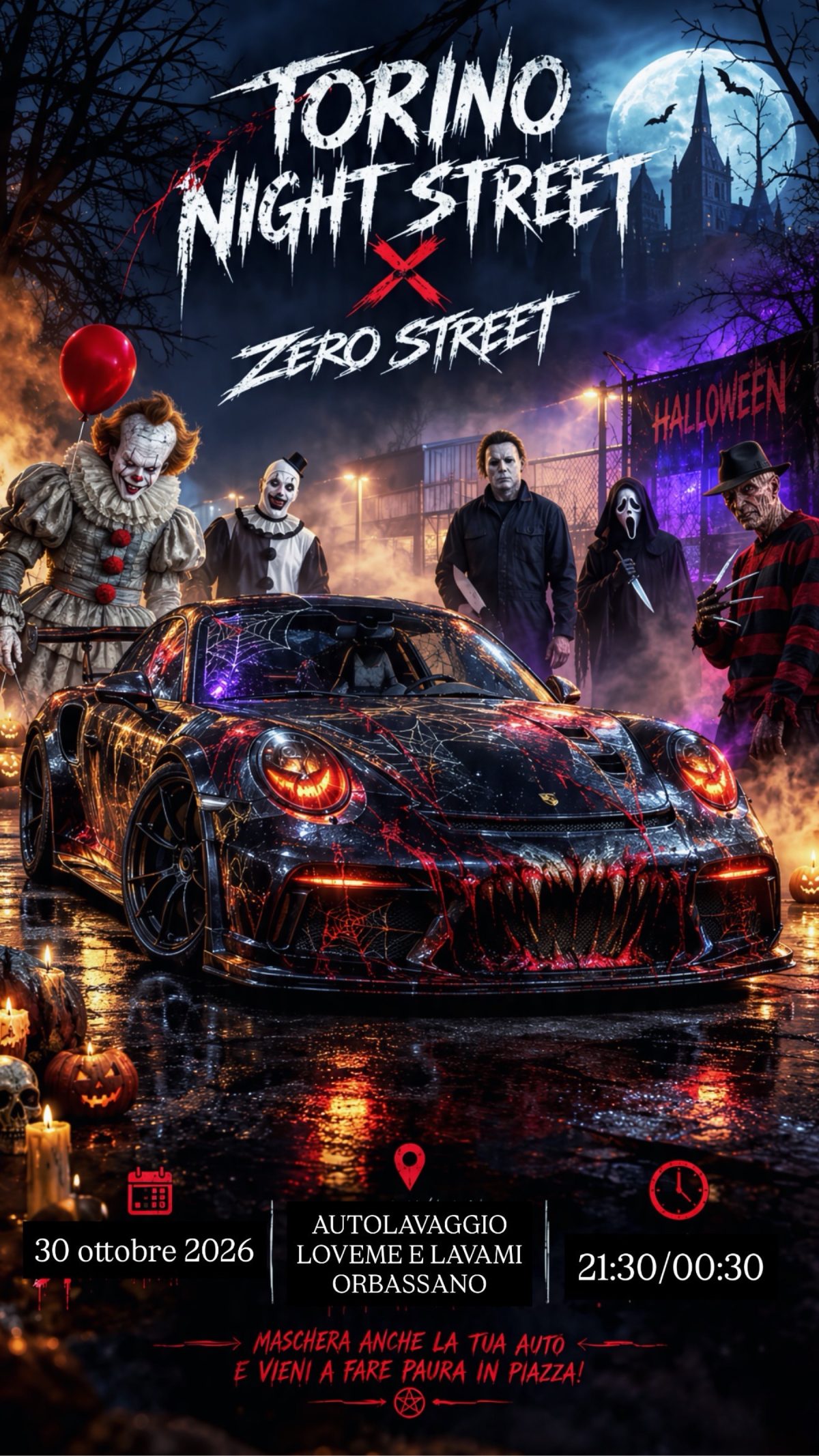 Halloween Car Meet - Orbassano - Raduno Statico a Orbassano (TO) il venerdì 30 ottobre 2026