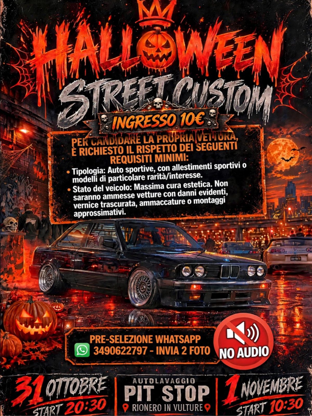 Halloween Street Custom - Rionero in Vulture - Raduno Statico a Rionero in Vulture (PZ) il sabato 31 ottobre 2026