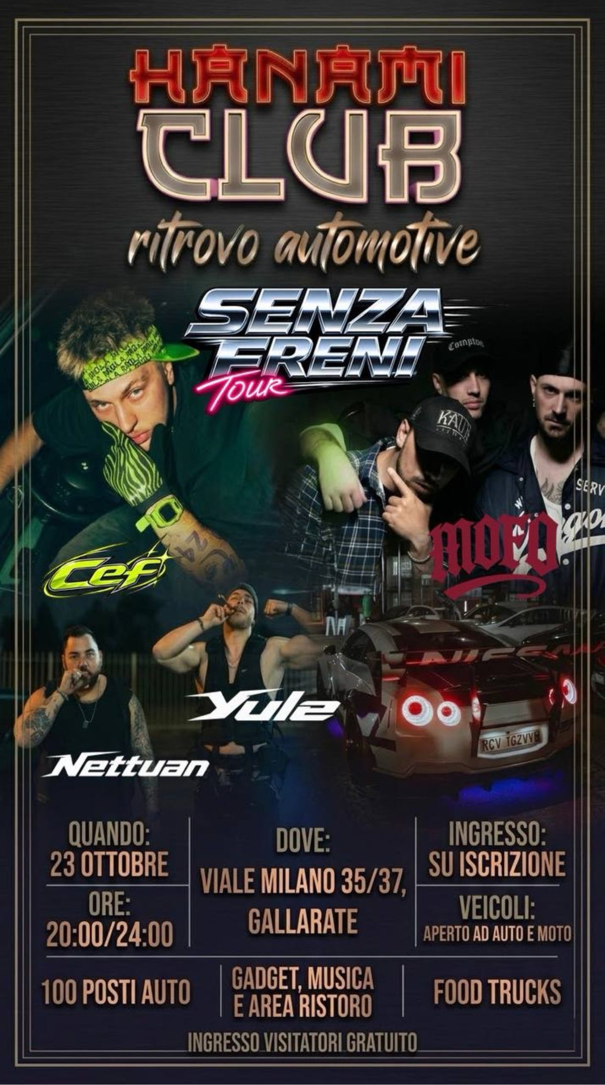 Hanami Club - Raduno Auto Sportive e Tuning - Gallarate - Raduno Statico a Gallarate (VA) il venerdì 23 ottobre 2026