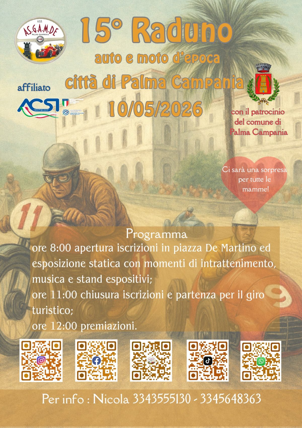 15° Raduno Auto e Moto d'Epoca Citta di Palma Campania