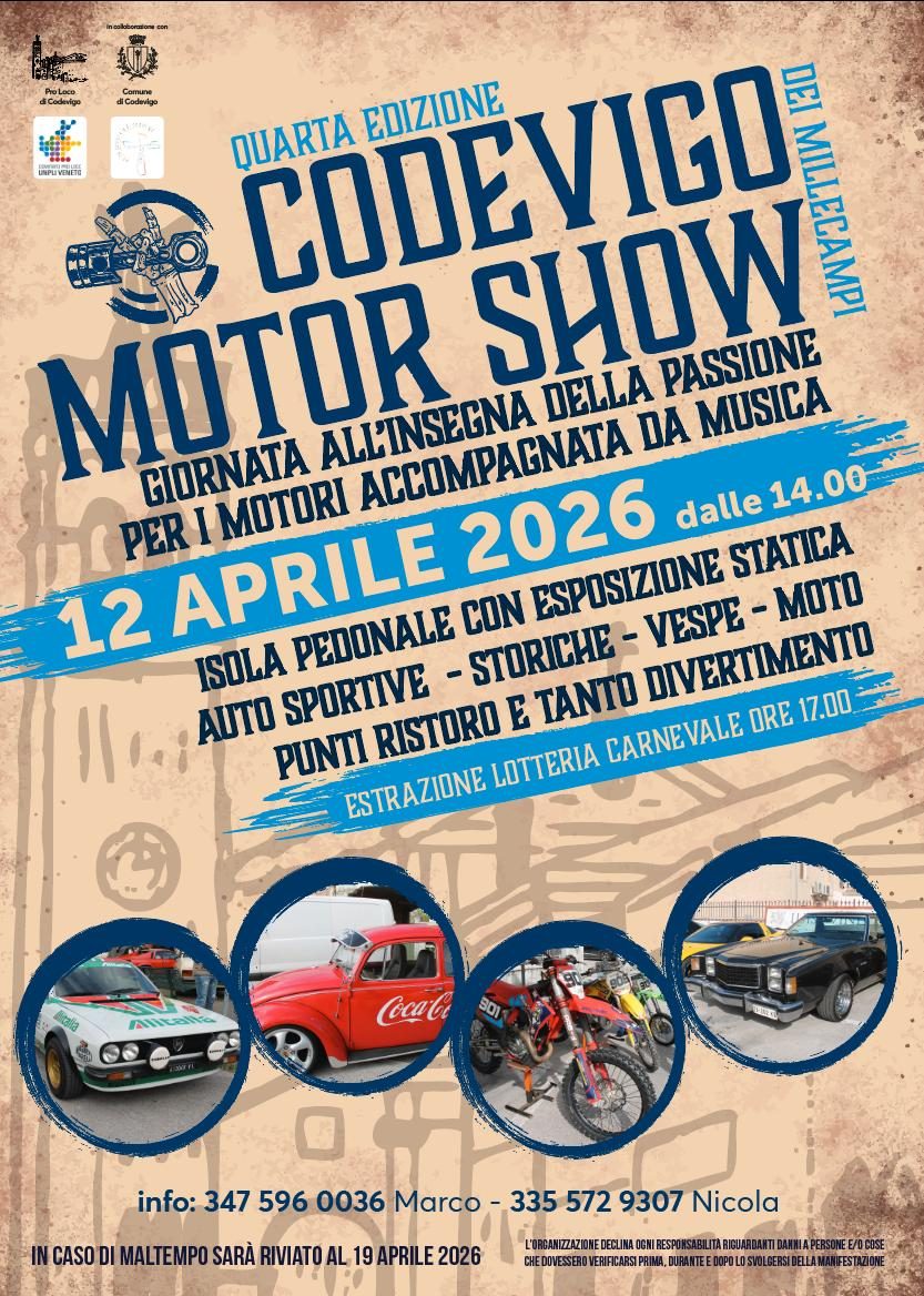 4° Codevigo Motor Show dei Mille Campi