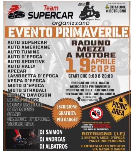Raduno Mezzi a Motore - Evento Primaverile