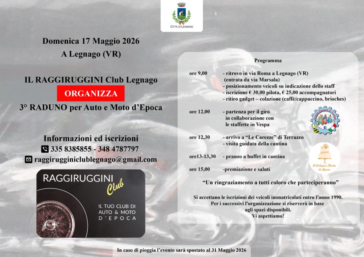 Raduno auto e moto storiche Legnago (VR)