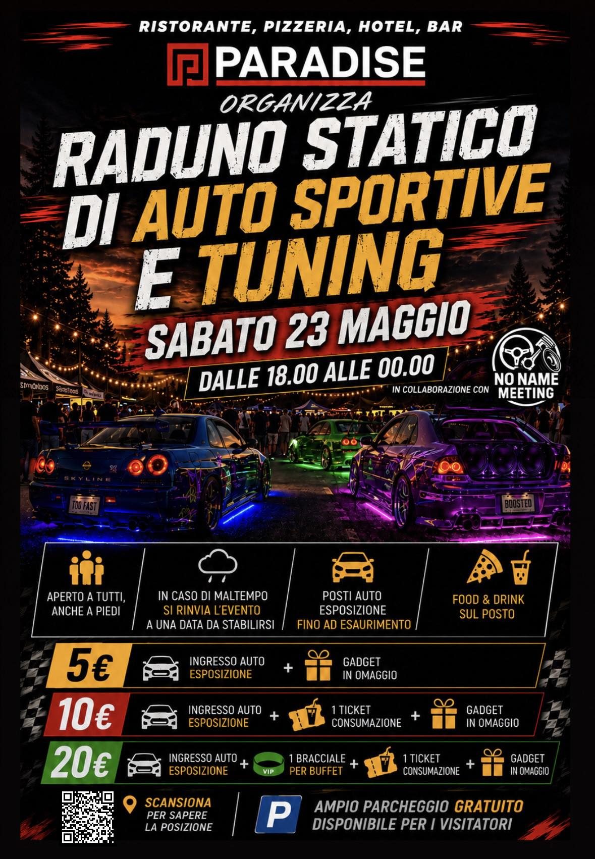 Raduno Statico di Auto Sportive e Tuning - Paradise Bruzolo