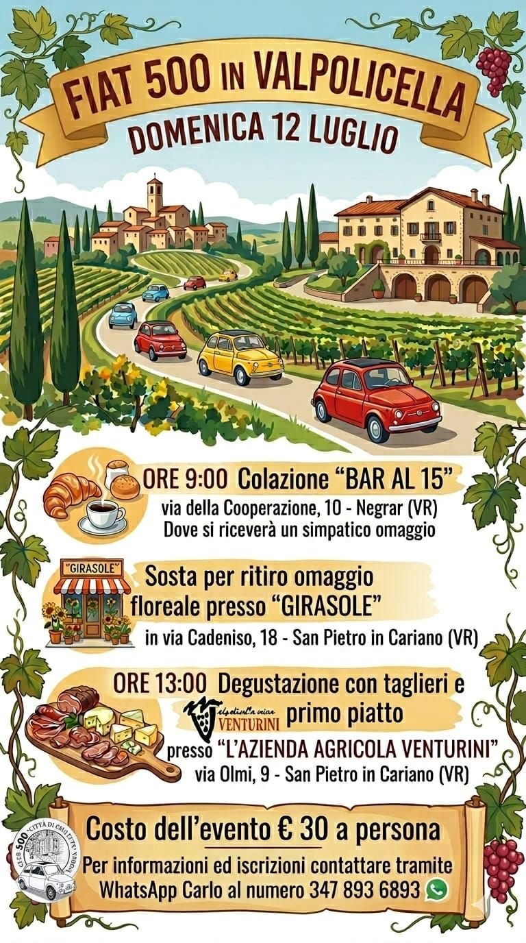 FIAT 500 IN VALPOLICELLA