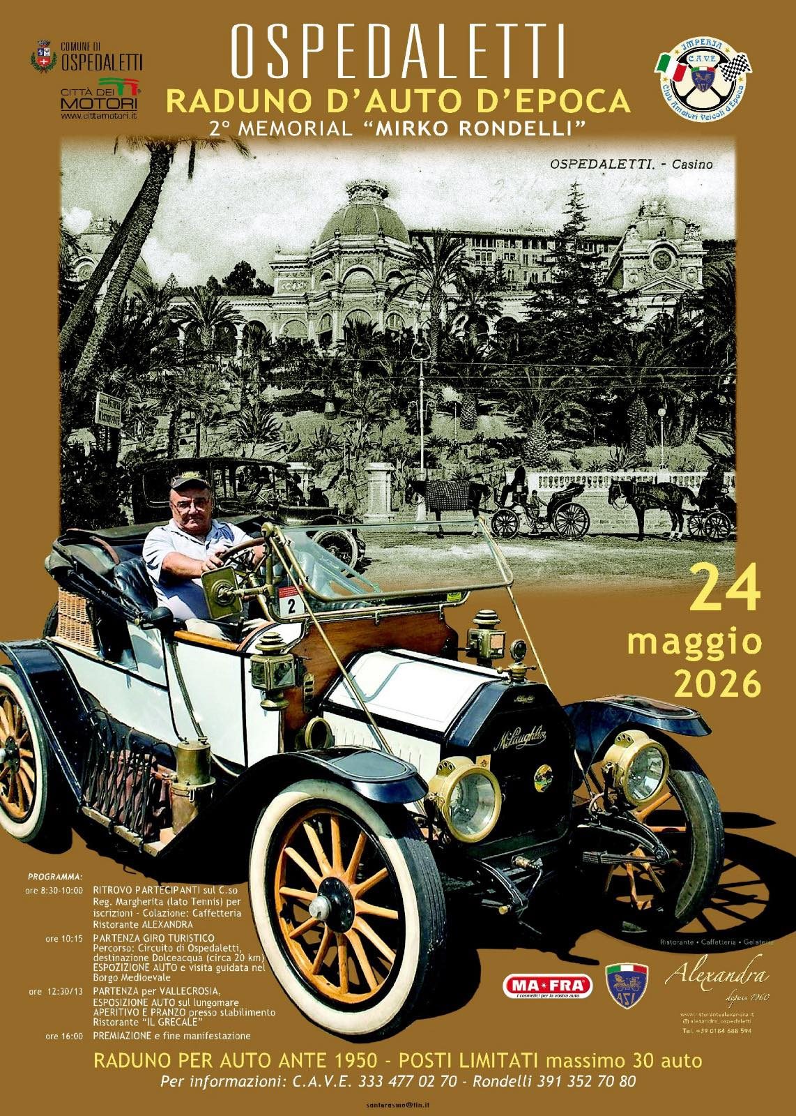 OSPEDALETTI RADUNO D'AUTO D'EPOCA 2° MEMORIAL "MIRKO RONDELLI"
