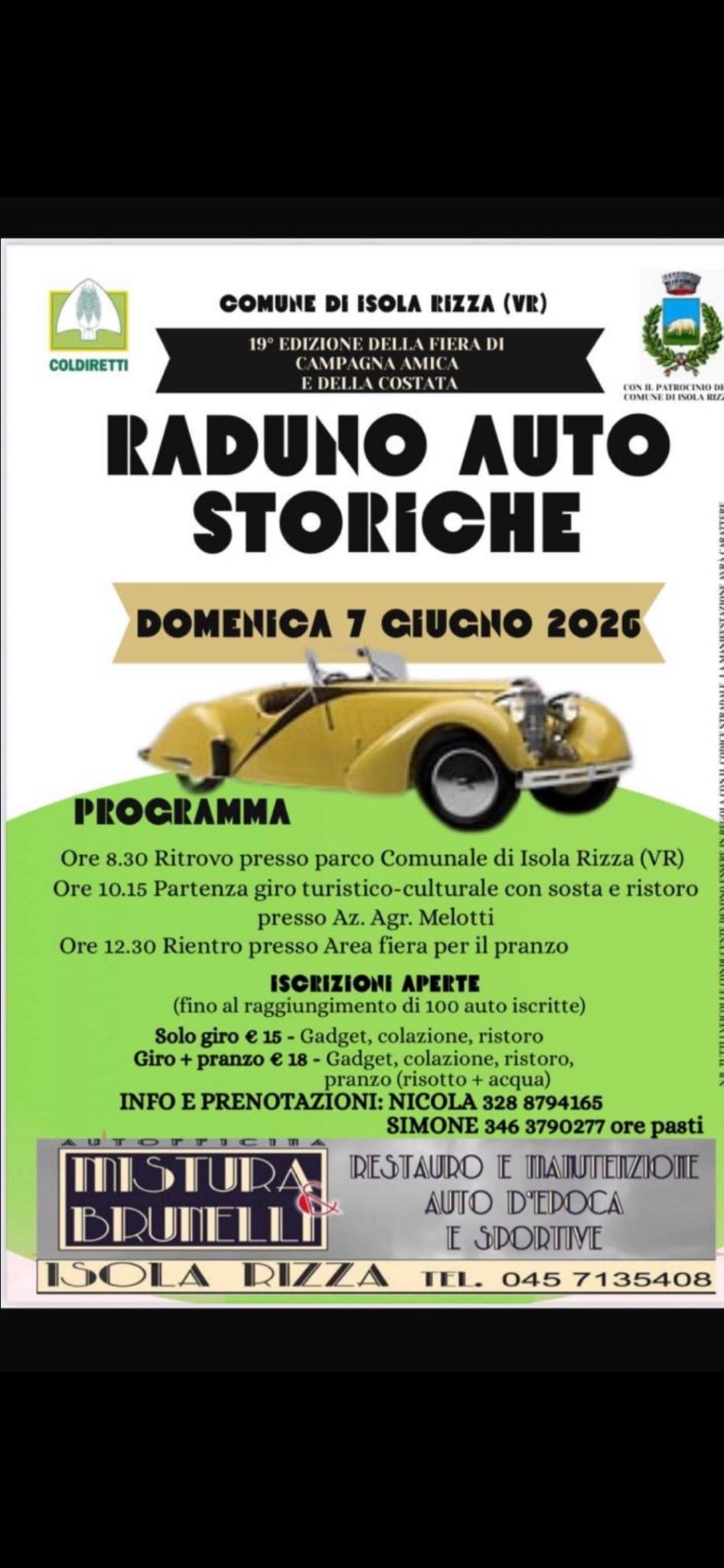 Raduno Auto Storiche - Fiera di Campagna Amica e della Costata
