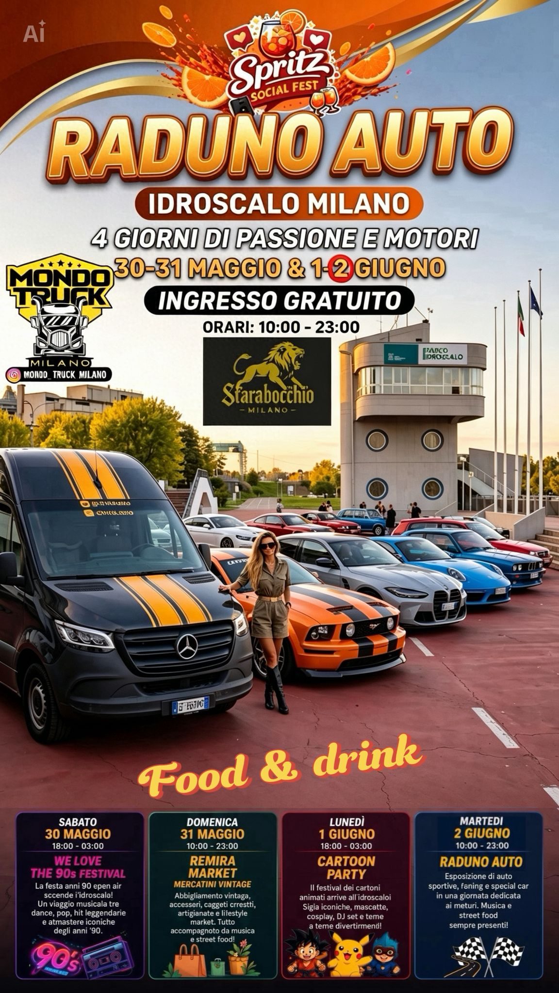 Spritz Social Festival Raduno Auto