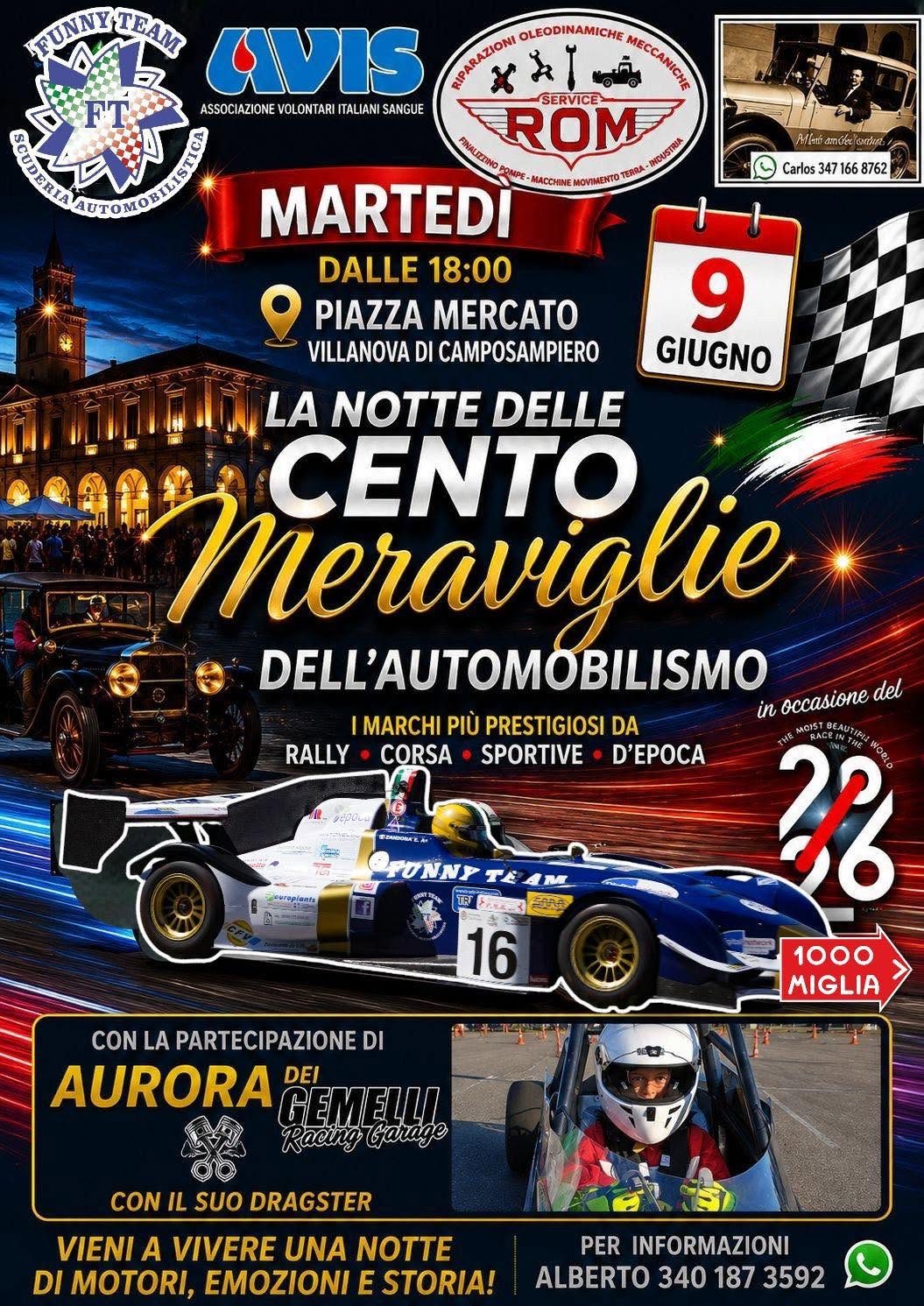 LA NOTTE DELLE CENTO MERAVIGLIE DELL’AUTOMOBILISMO