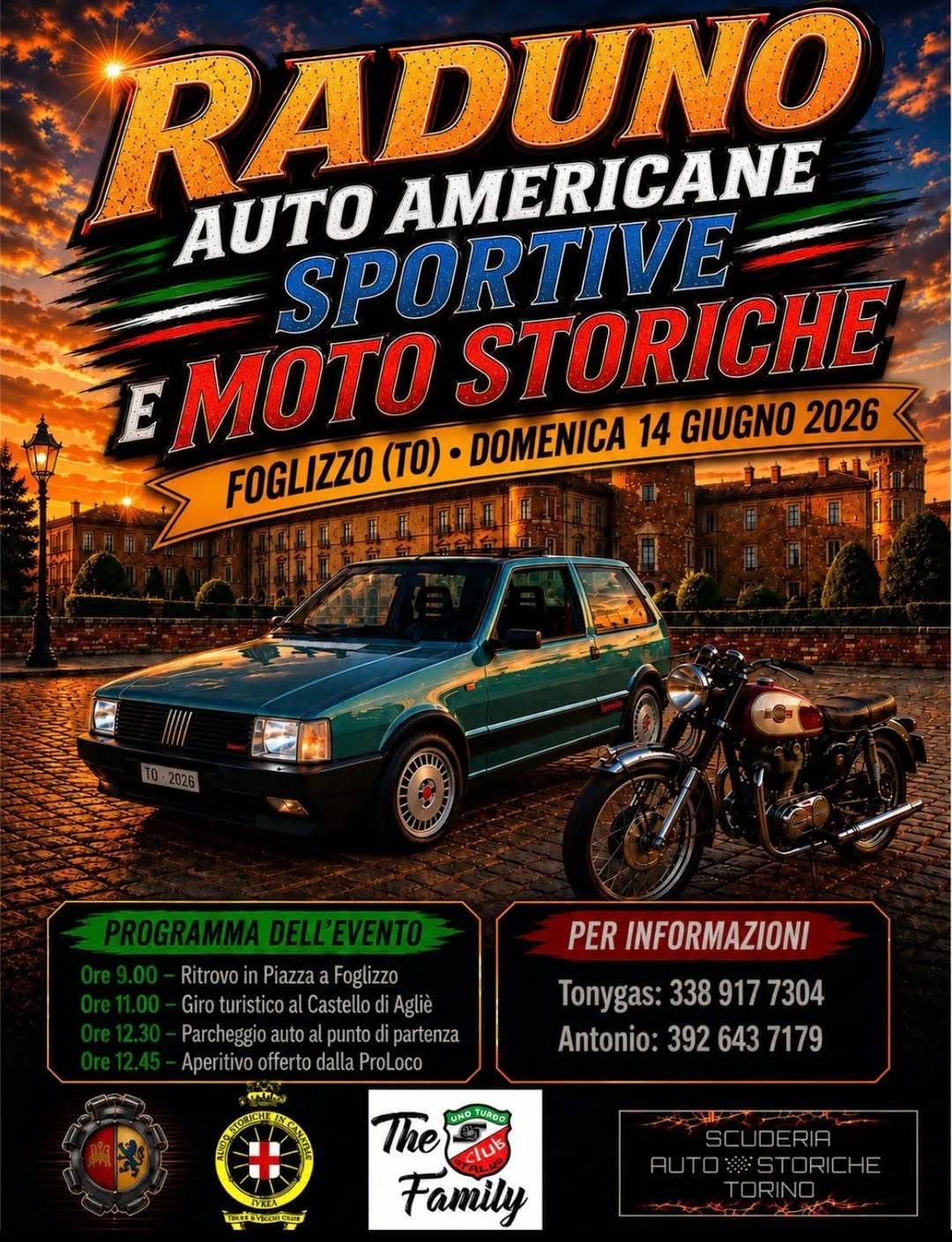 RADUNO AUTO AMERICANE SPORTIVE E MOTO STORICHE