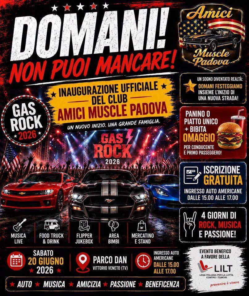 GAS ROCK 2026 - Inaugurazione Amici Muscle Padova