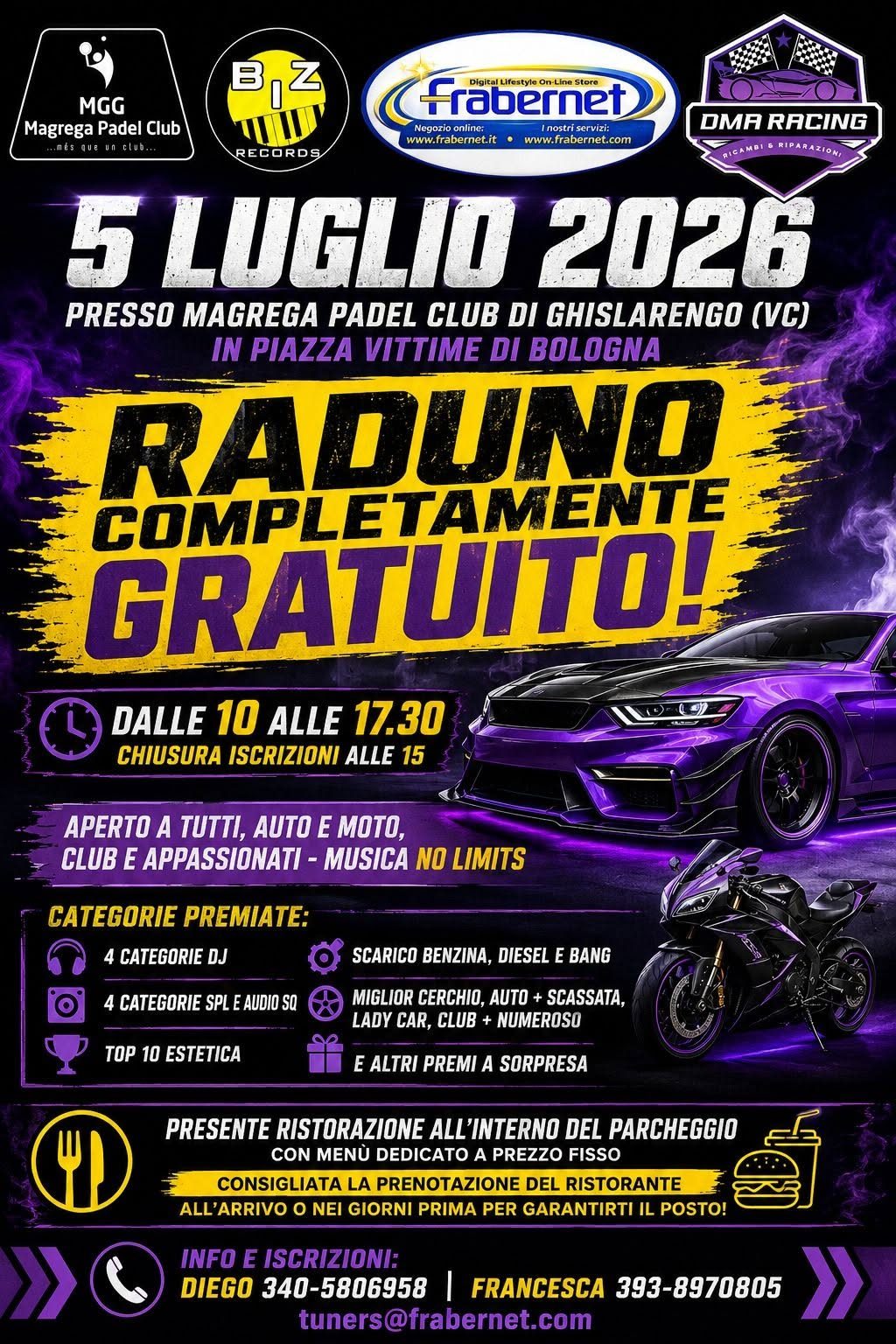 Raduno Completamente Gratuito!