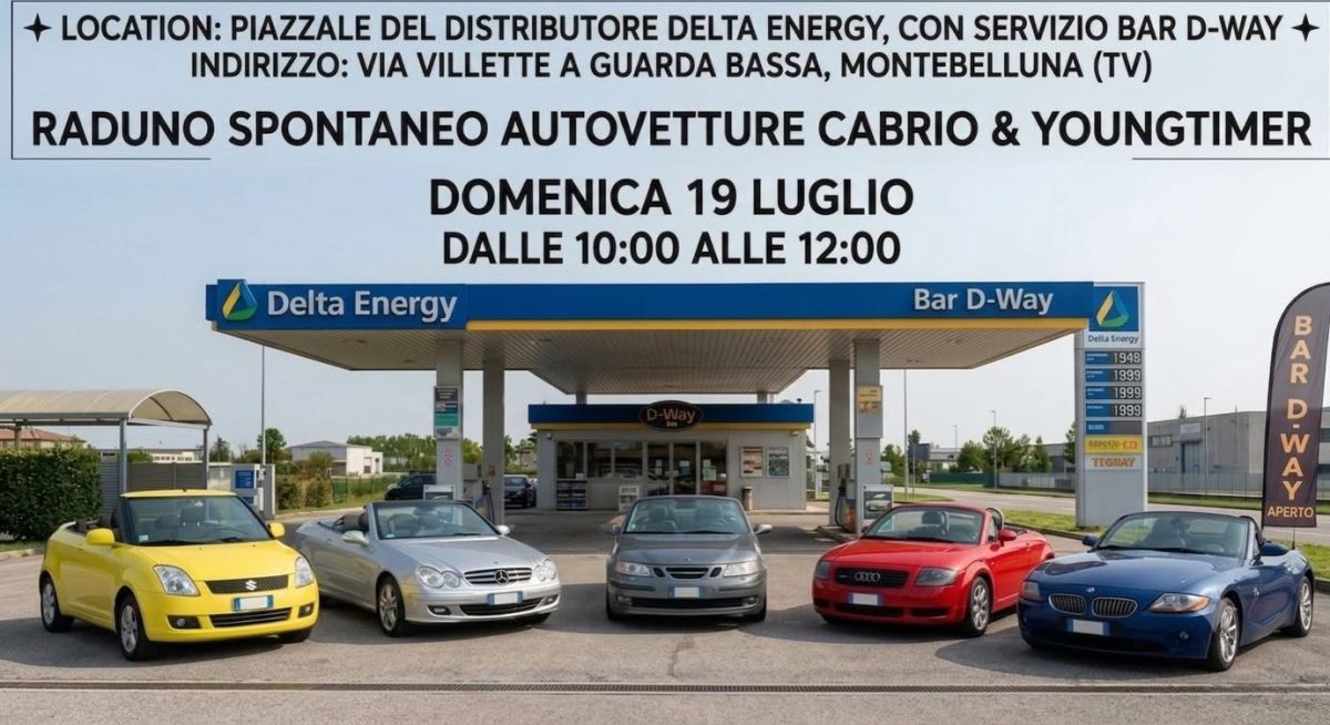 RADUNO SPONTANEO AUTOVETTURE CABRIO & YOUNGTIMER