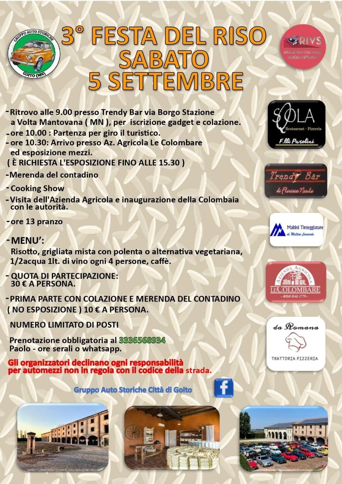 3° FESTA DEL RISO