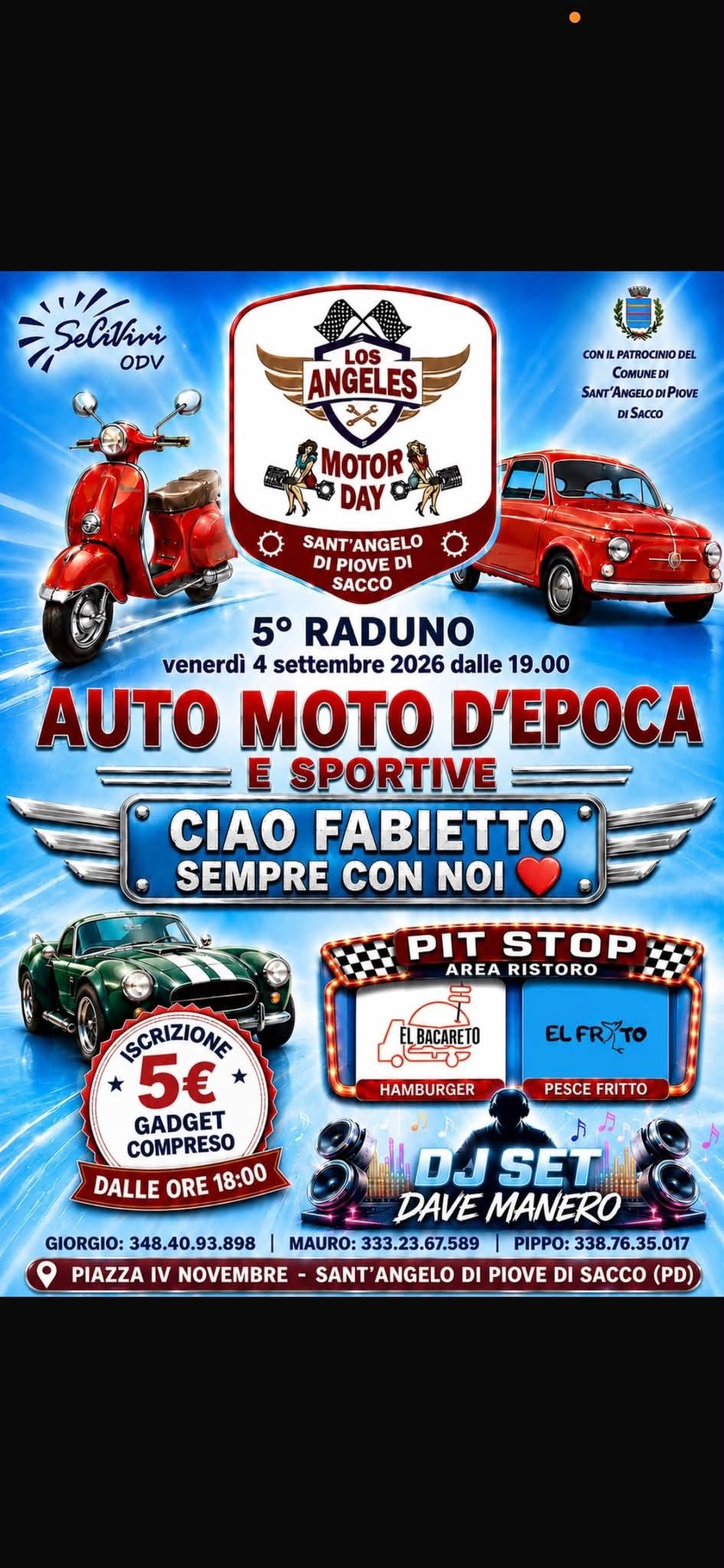 5° Raduno Auto Moto d'Epoca e Sportive - Los Angeles Motor Day
