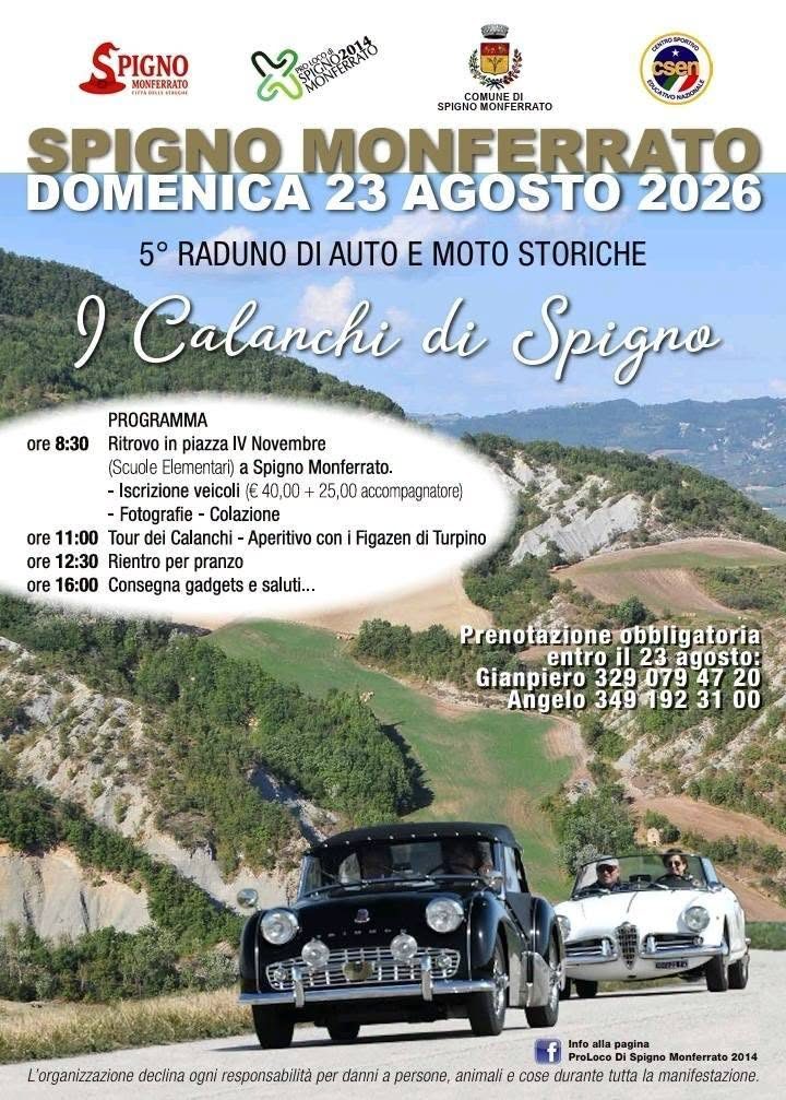 5° Raduno di Auto e Moto Storiche - I Calanchi di Spigno