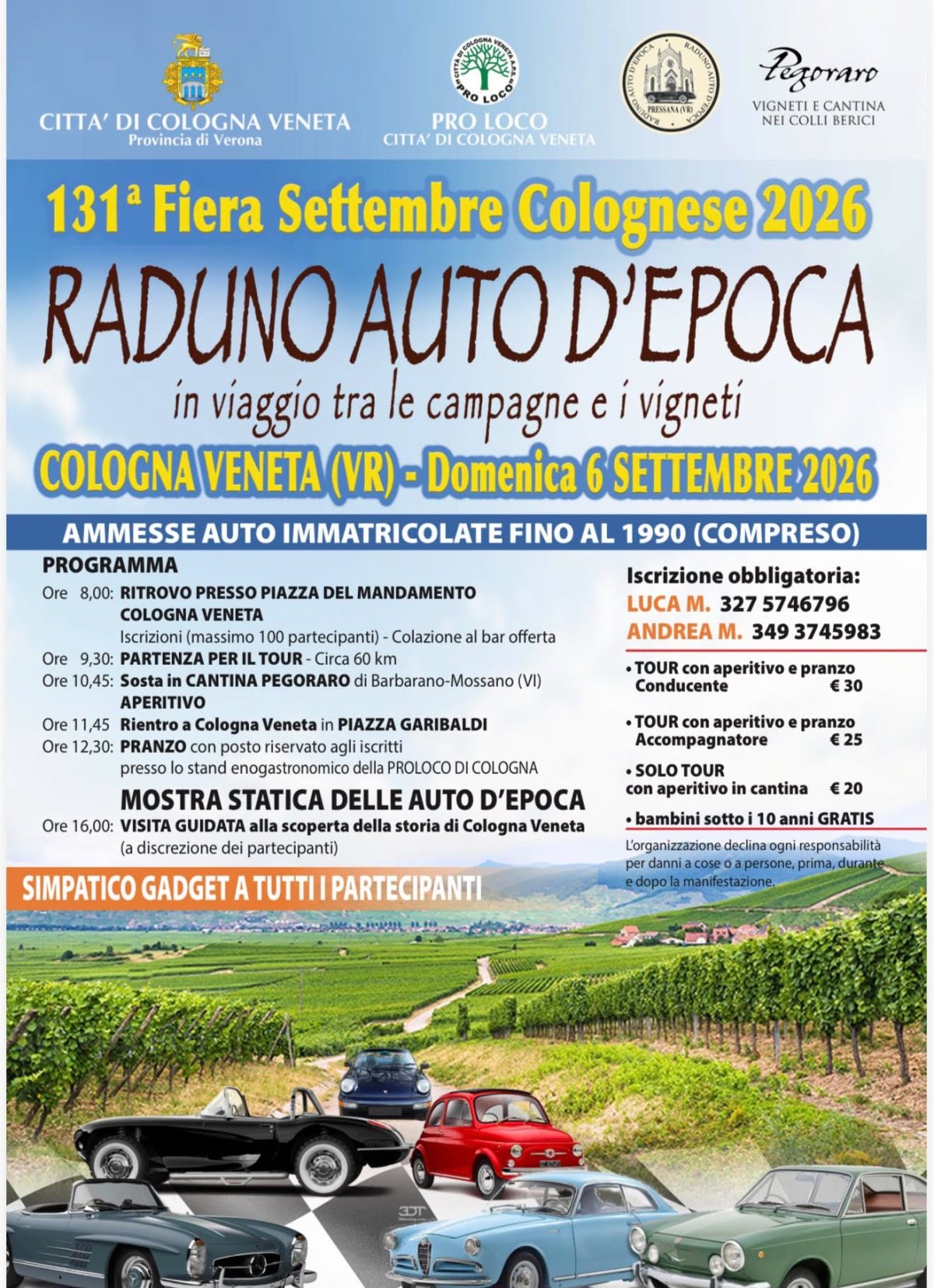Raduno Auto d'Epoca - 131ª Fiera Settembre Colognese