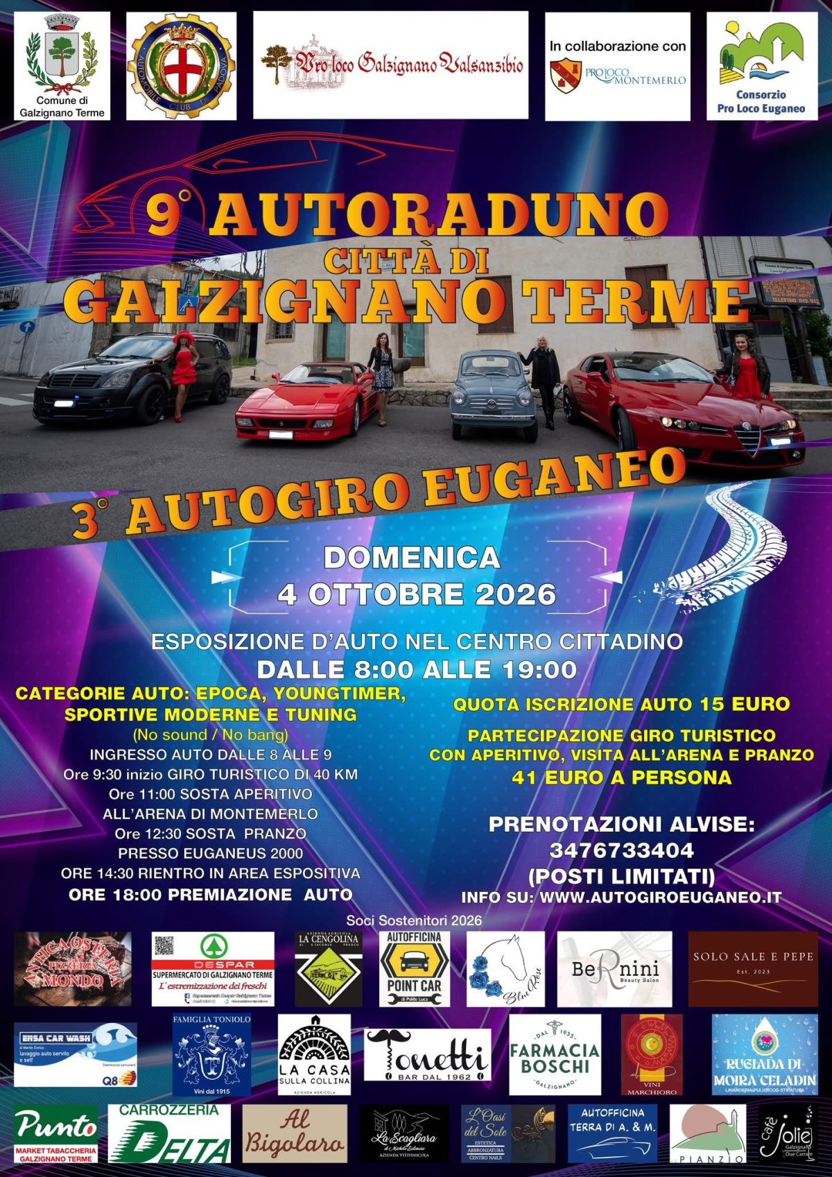 9° Autoraduno Città di Galzignano Terme & 3° Autogiro Euganeo