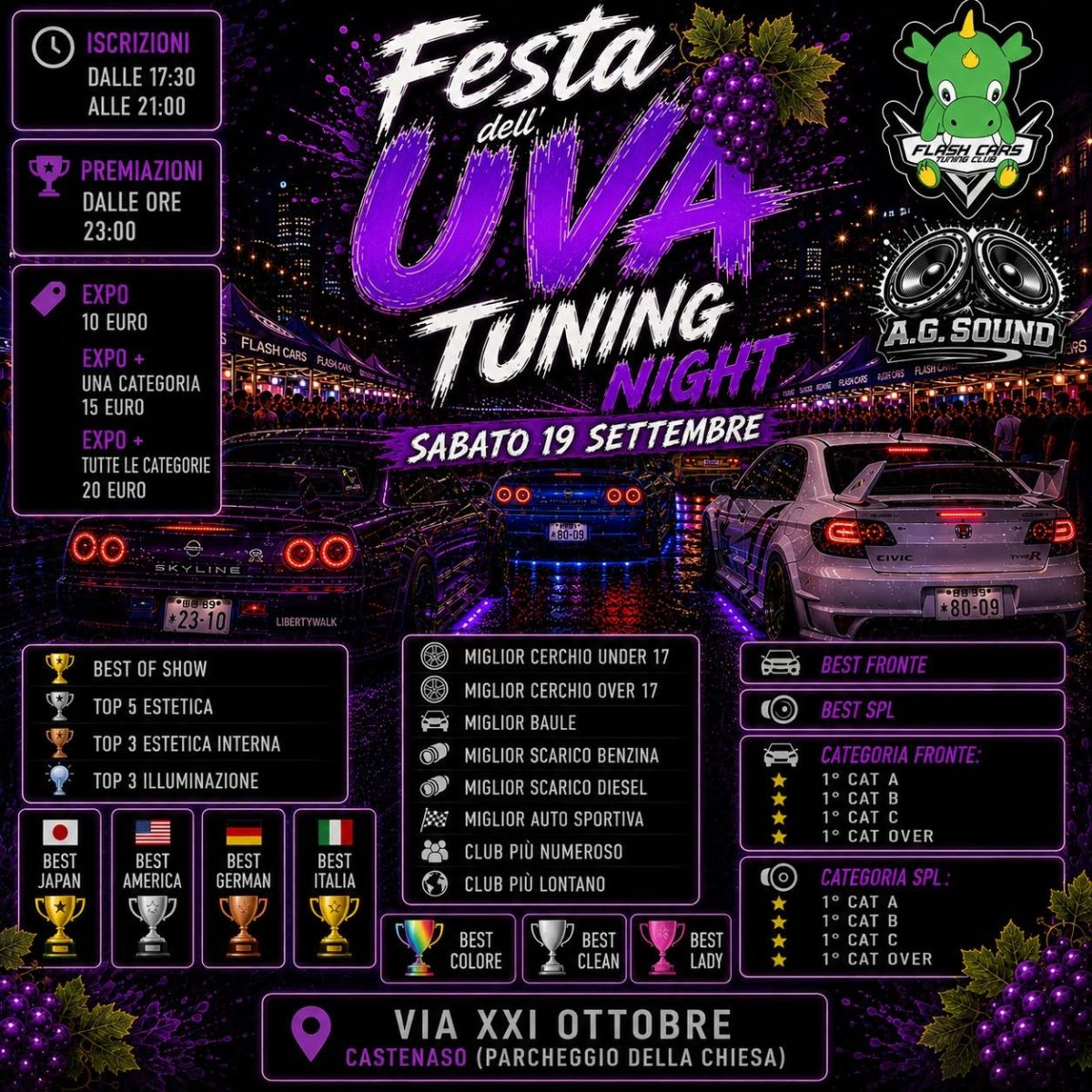 2ª Festa dell'Uva Tuning Night
