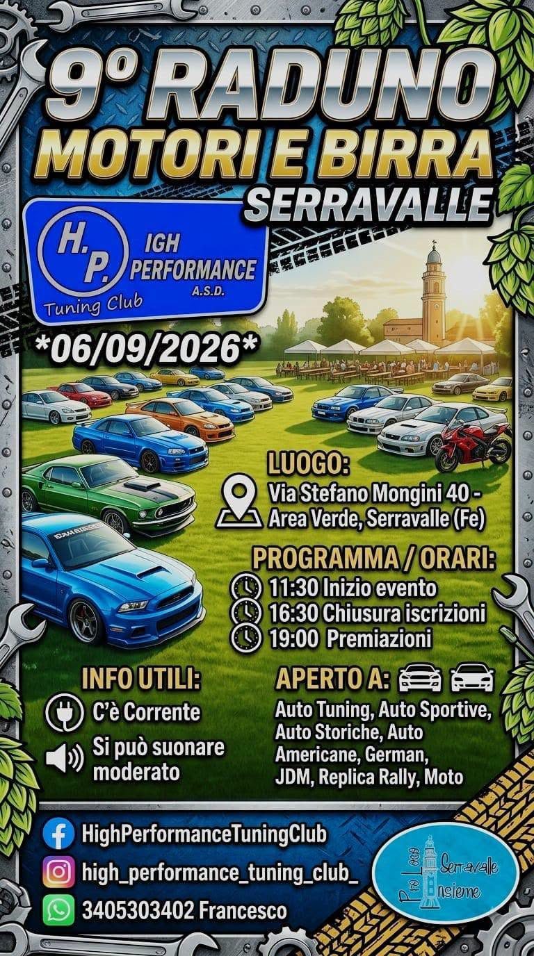 9° Raduno Motori e Birra Serravalle