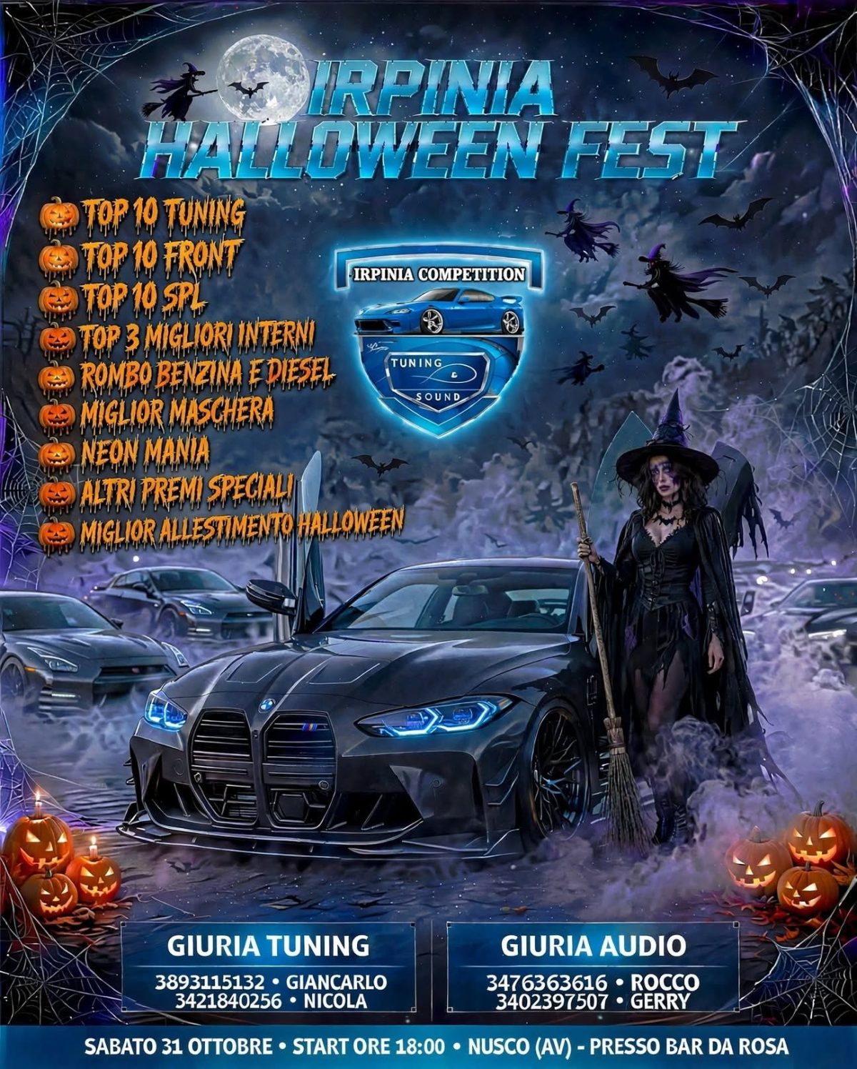 Irpinia Halloween Fest - Raduno Statico a Nusco (AV) il sabato 31 ottobre 2026