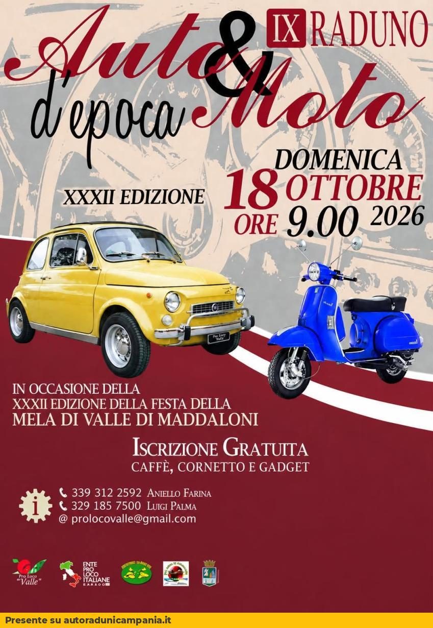 IX Raduno Auto & Moto d'Epoca - Valle di Maddaloni