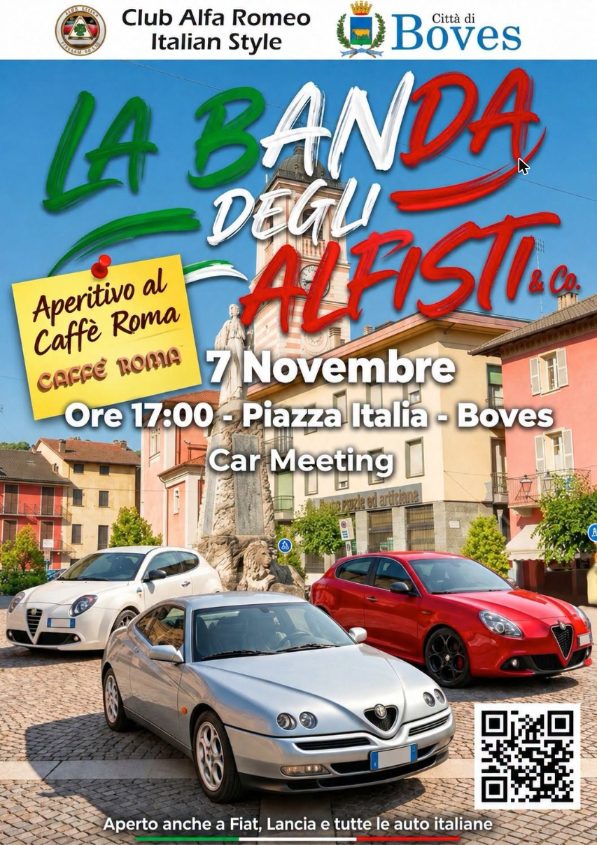 La Banda degli Alfisti & Co. - Car Meeting - Boves - Raduno Statico a Boves (CN) il sabato 7 novembre 2026