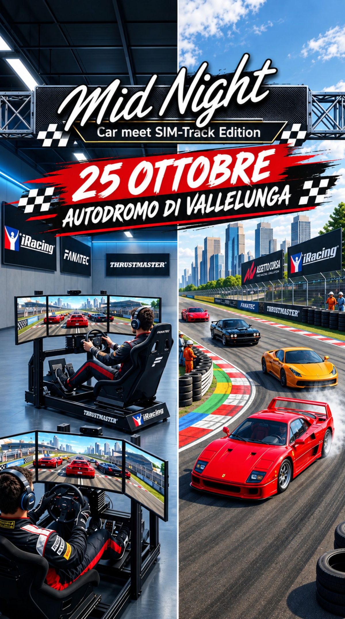 Mid Night Car Meet - SIM & Track Edition - Vallelunga