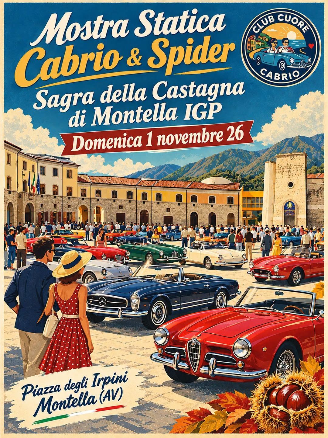 Mostra Statica Cabrio & Spider - Raduno Statico a Montella (AV) il domenica 1 novembre 2026