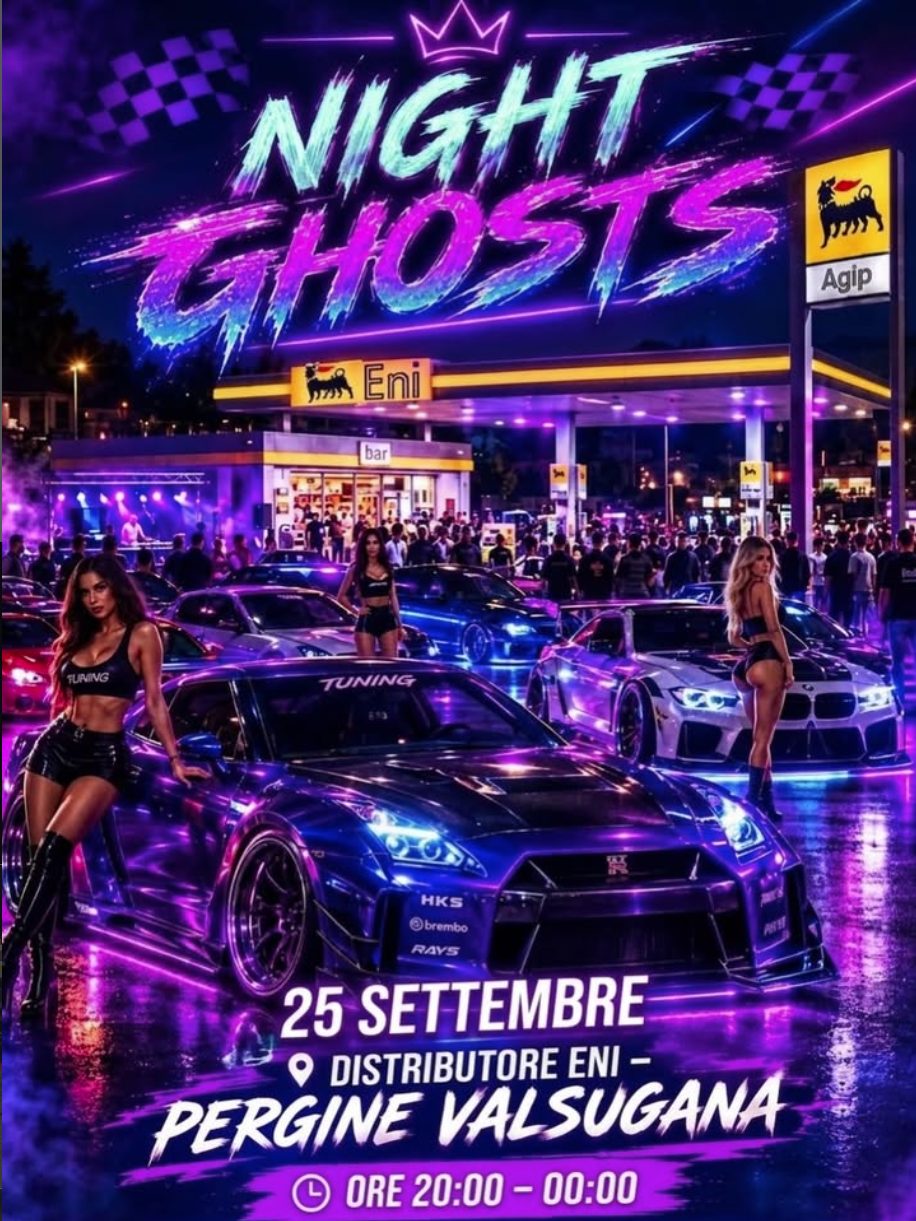 NIGHT GHOSTS – Raduno Tuning & Car Meet Pergine Valsugana