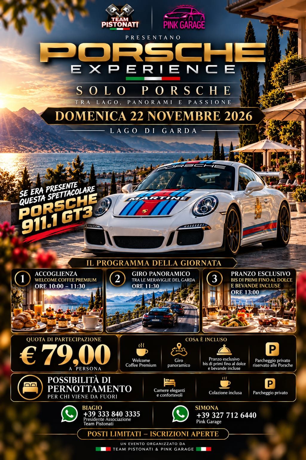Porsche Experience SOLO PORSCHE LAGO DI GARDA - Raduno Dinamico a Padenghe sul Garda (BS) il domenica 22 novembre 2026
