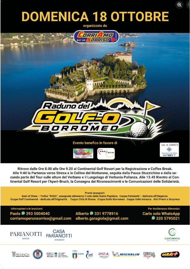 Raduno del Golf-o Borromeo - Raduno Dinamico a Verbania (VB) il domenica 18 ottobre 2026