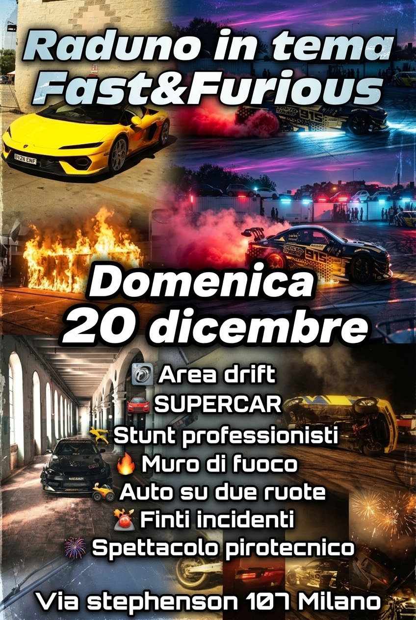Raduno di Gio Magarelli - Raduno Statico a Milano (MI) il domenica 20 dicembre 2026