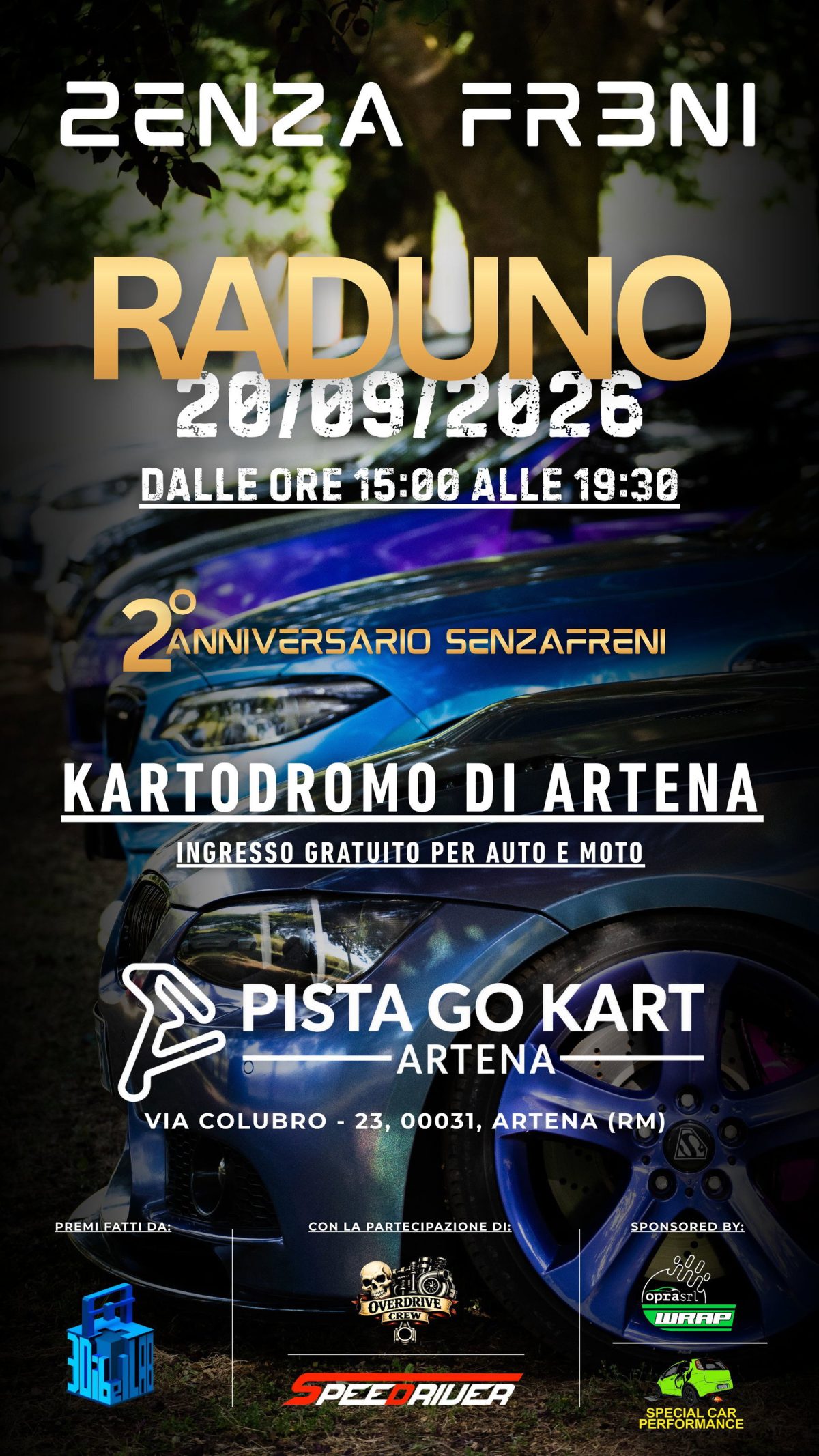 Raduno SenzaFreni - 2 Anniversario al Kartodromo di Artena
